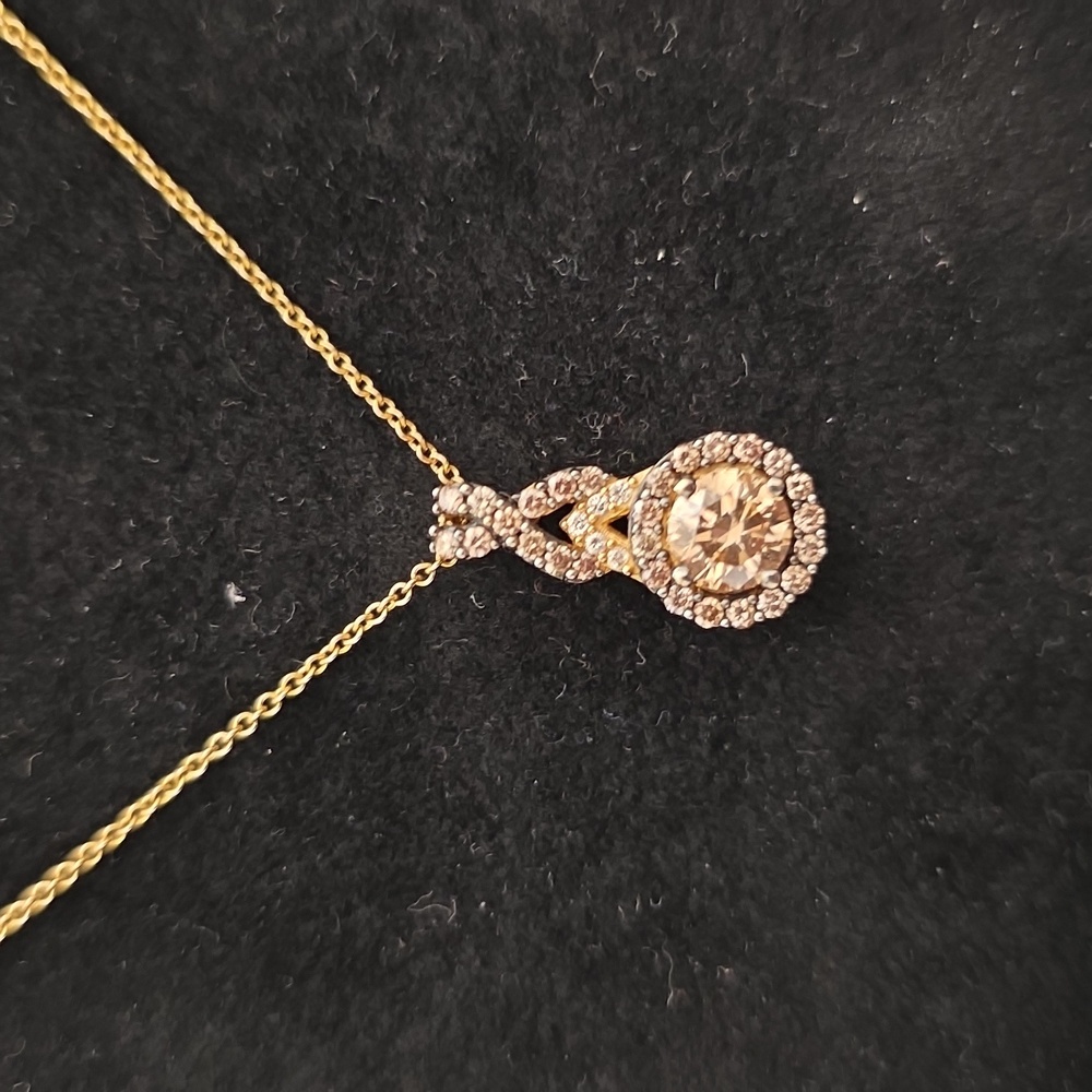 💞Le Vian 14K Dimond Pendant w Chocolate Diamonds - Picture 3 of 16